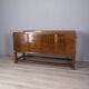 Vintage 1940s Italian-design Radica wood buffet sideboard