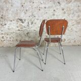 6 chaises skaï