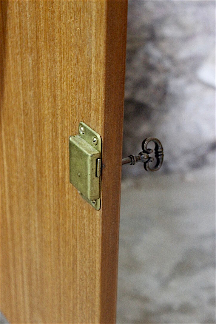 Scandinavian style vintage secretary in teak