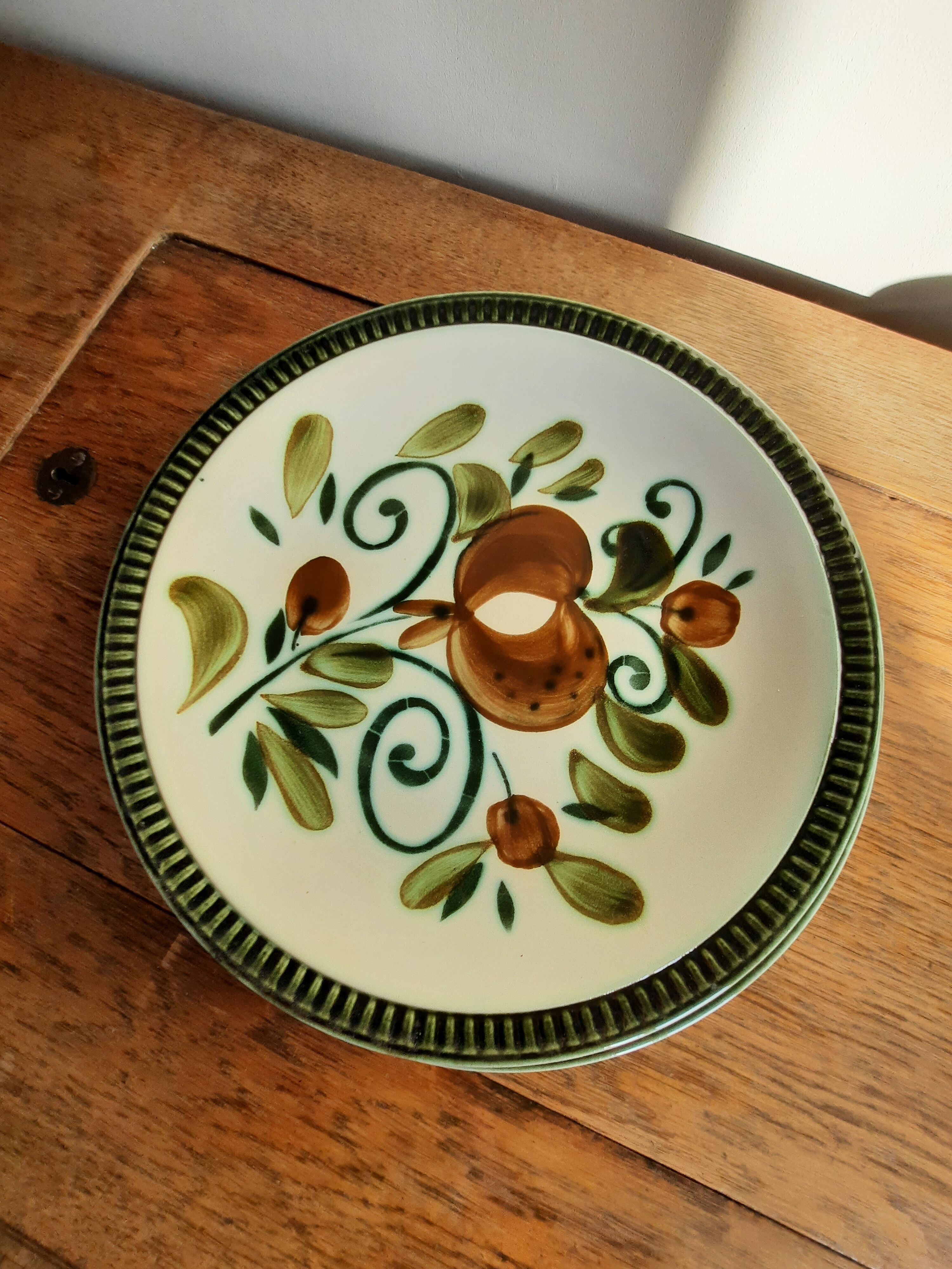 6 plates Boch La Louvière Service Argenteuil