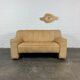 Swiss extendable 2-seater camel leather DeSede DS-44, 1970s.