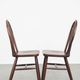 Set of 8 Vintage English Style Spindle Back Wooden Windsor Chairs from t