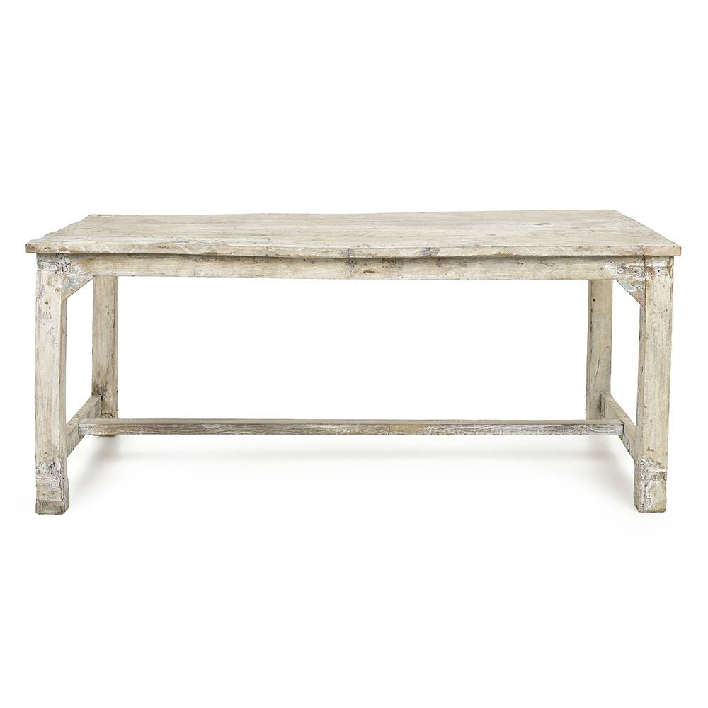 Antique table in patinated wood