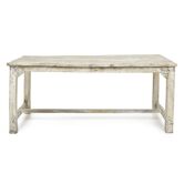 Antique table in patinated wood