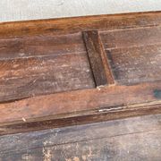 18th-century stripped chest in solid walnut