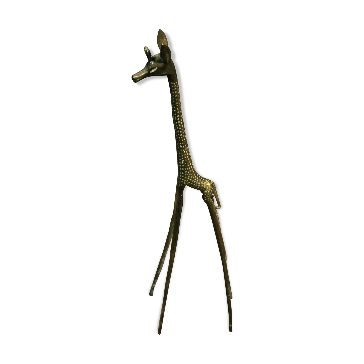 Girafe en laiton 1960