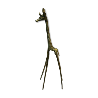 Girafe en laiton 1960