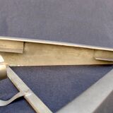 Art deco pressed glass sconce