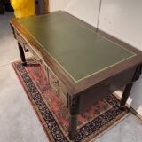 Empire-style minister's desk with swan necks in mahogany.