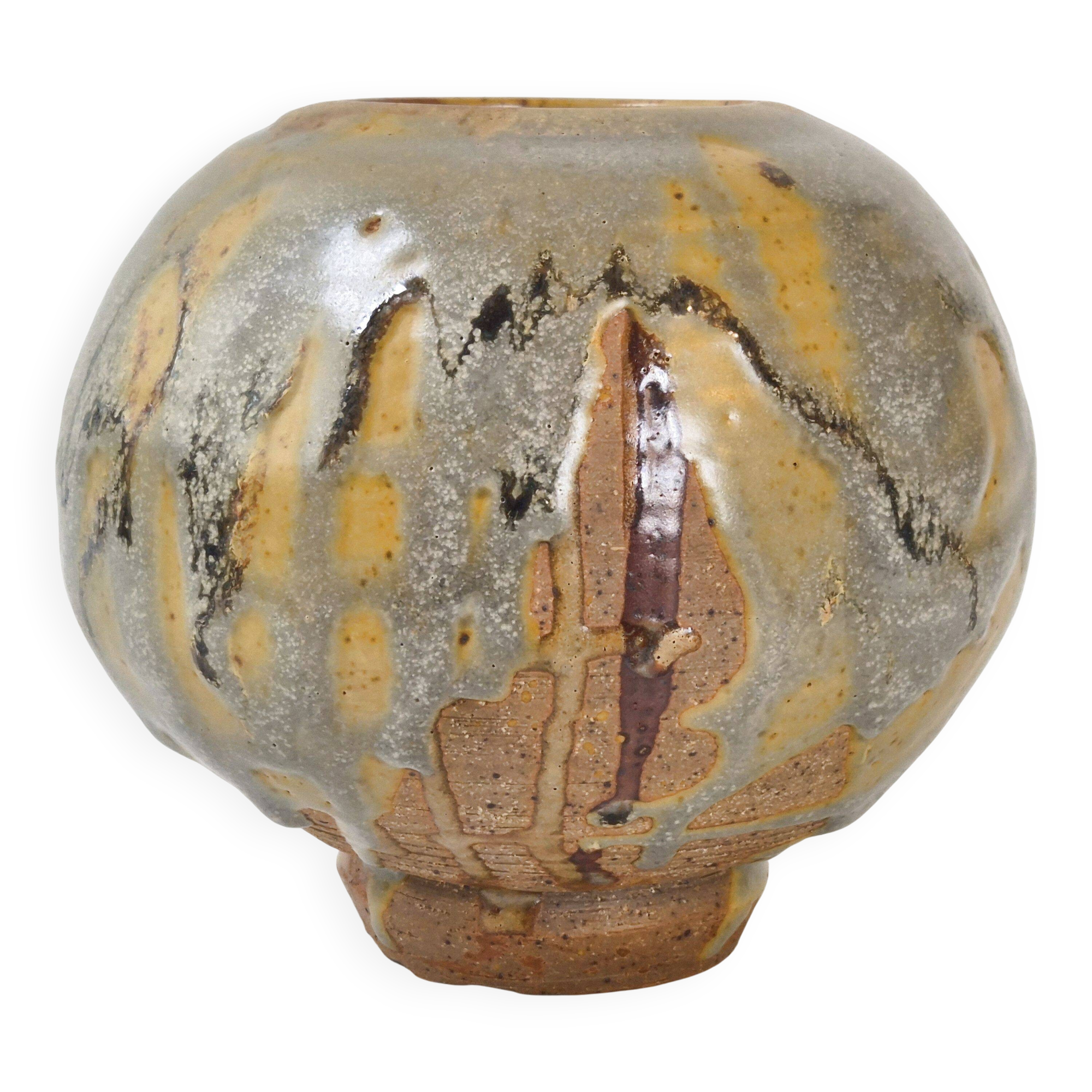 1940s vintage stoneware vase