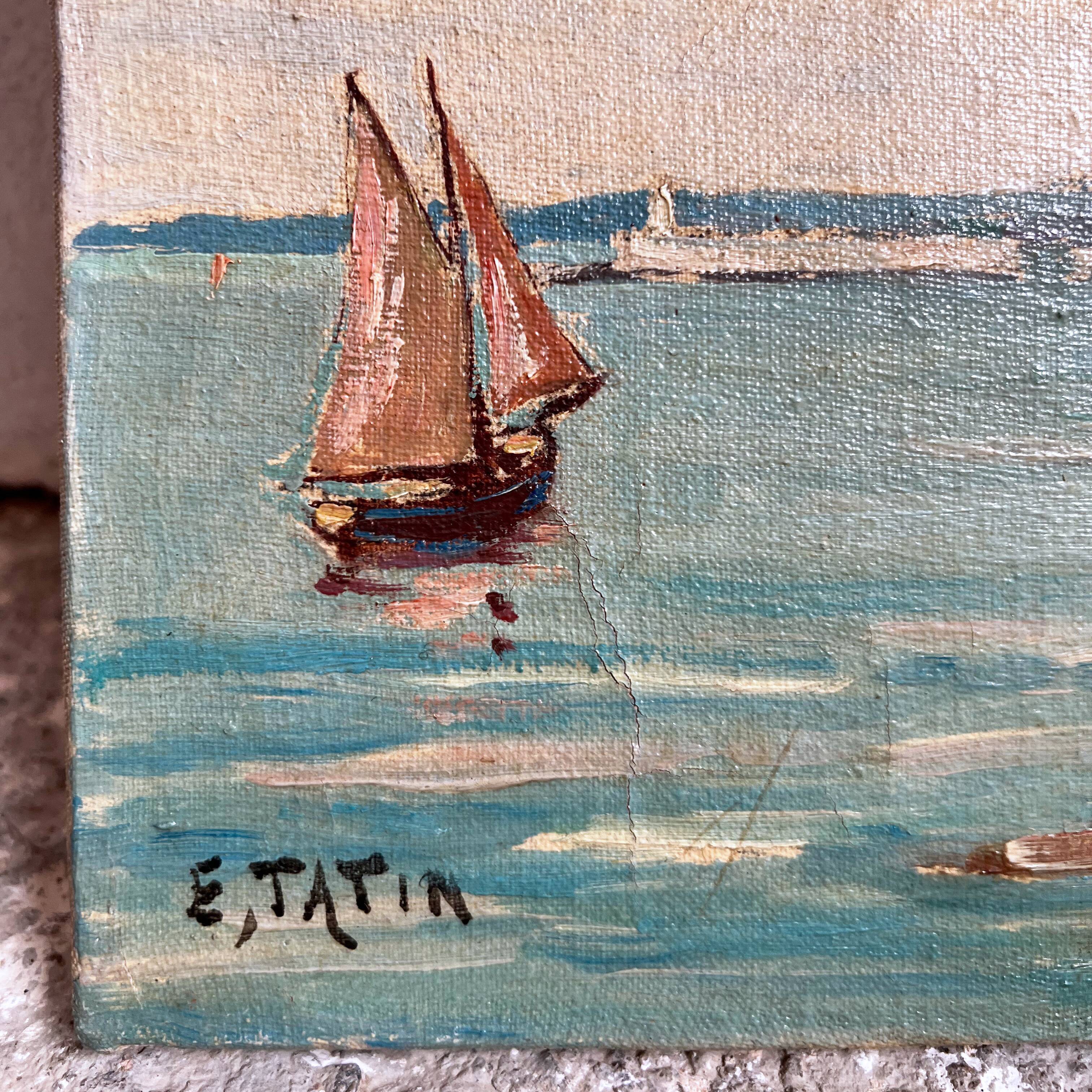 Tableau marine bord de mer Bretagne