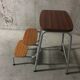 Tabouret marche-pied en formica années 70