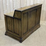 English post office in patinated fir from the 1930s