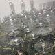 Baccarat crystal glassware and decanter set, Athenian engraving