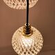 3-light modular pendant light in cut crystal