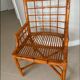Bureau et fauteuil rotin et bambou vintage