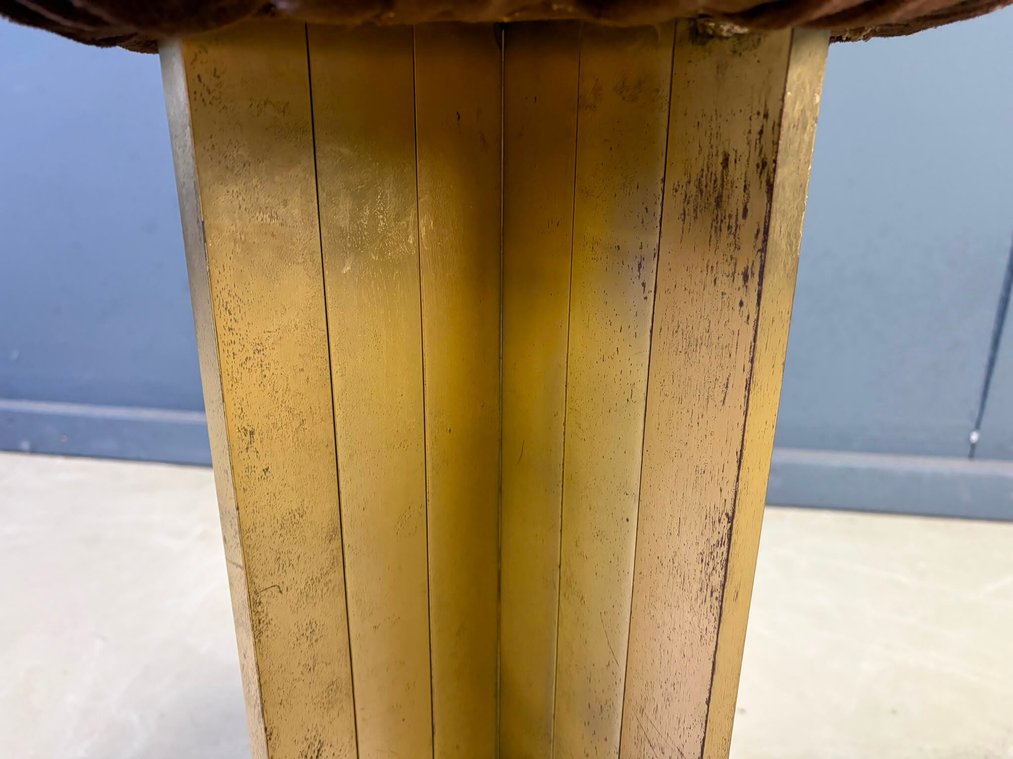 Vintage Italian brass bar stools, 1970s