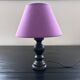 Small black wooden lamp