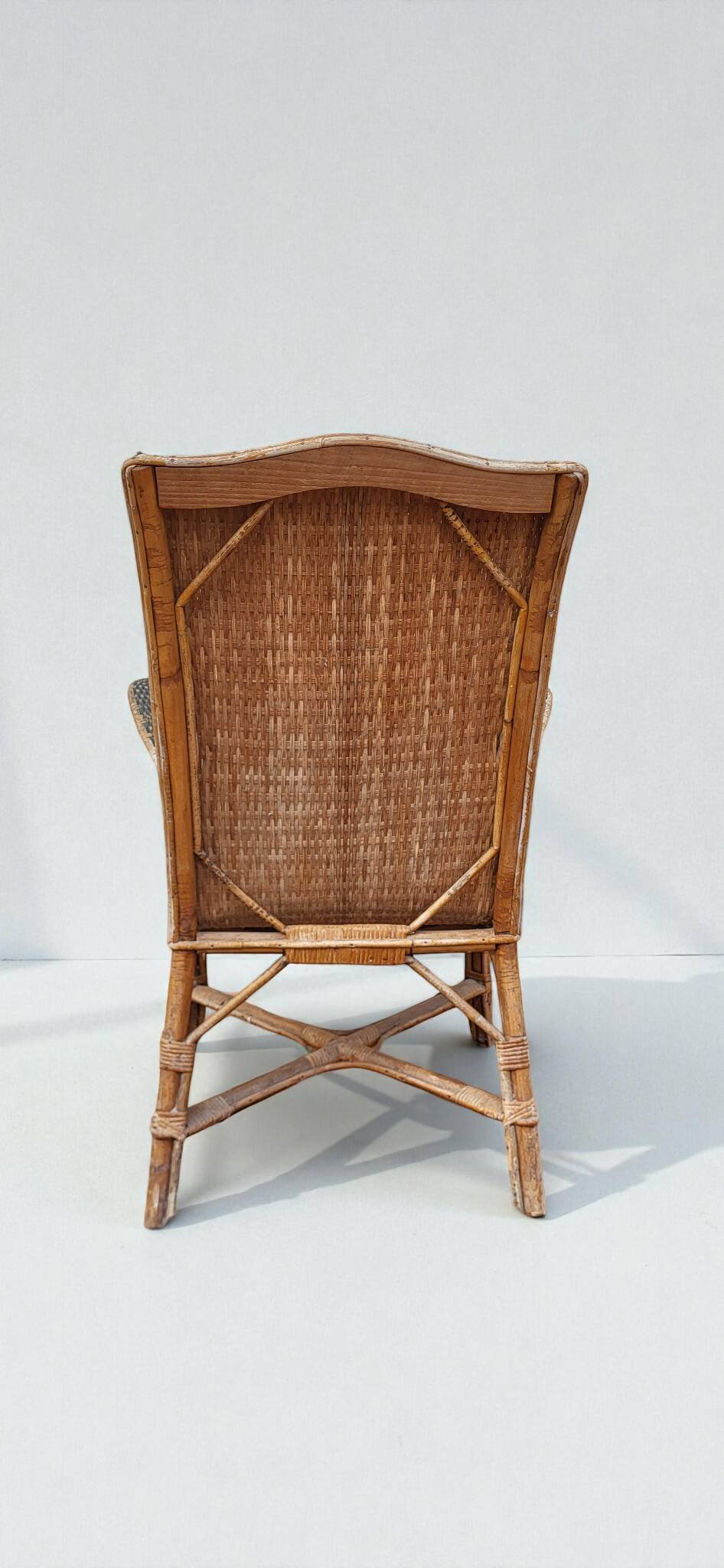 Rattan armchair, 1950s