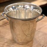 Silver metal champagne bucket