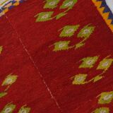 Vintage Handmade Angora Wool Rug sku 1670