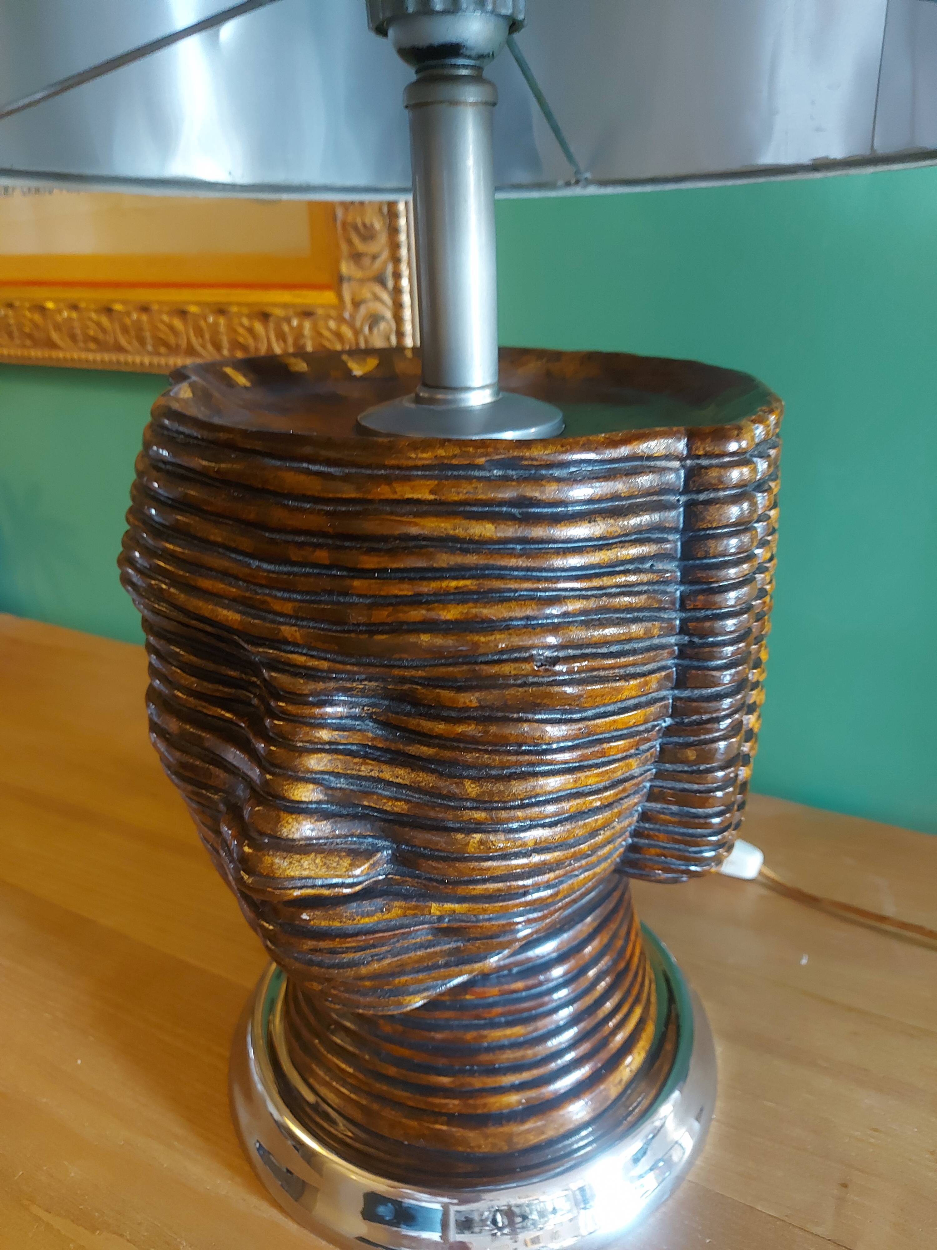 Vintage ceramic lamp of the years 70's luxor