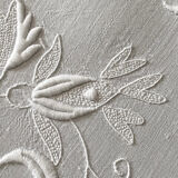 Old embroidered bed linen