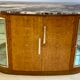 Art Deco period sideboard in precious wood veneer, Loupe d'Amboine