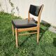 Chaise scandinave assise et dossier similicuir