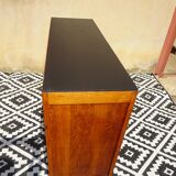 Art Deco sideboard, light oak and black