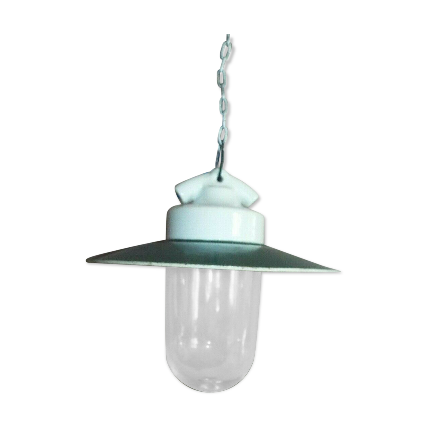 Vintage industrial porcelain suspension