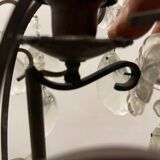 Antique Large Bronze Crystal Chandelier 1920/40’s