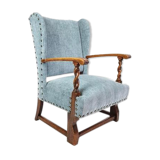Fauteuil brocante bleu