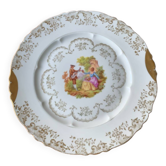 Haviland porcelain plate Fragonard couple