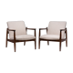 Pair of gfm 64 armchairs from the 1960s.