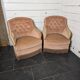 Pair of toad armchairs