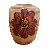 Vintage ceramic vase with flowers