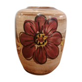 Vintage ceramic vase with flowers