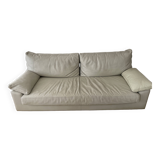 Full living room white leather STEINER Paris 1 sofa