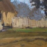 Oil painting Francesco Maria Pieri, labronica 60s/70s