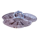 Plat Mendiant - Art Nouveau - Début XXème - Verre pressé - A saisir