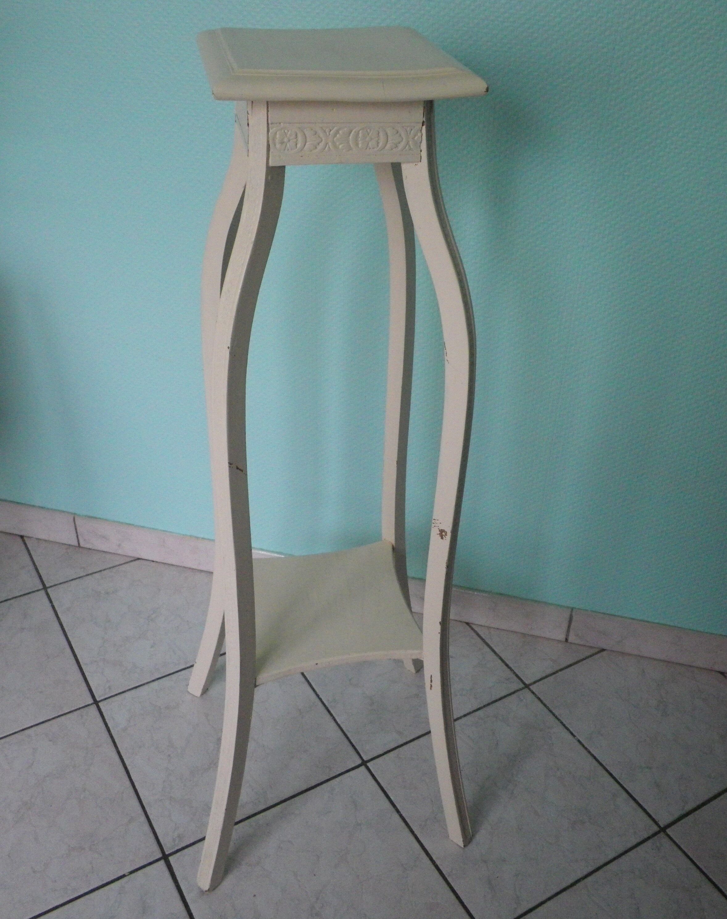 Wooden white side table 50/60