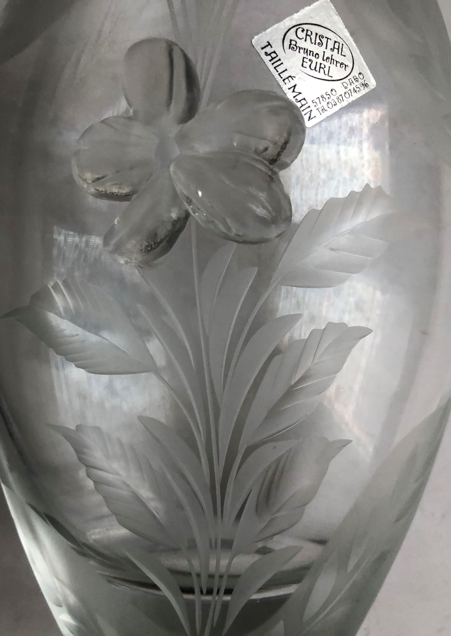 Vase en cristal