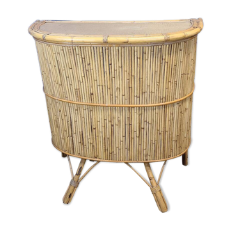 Vintage rattan bar