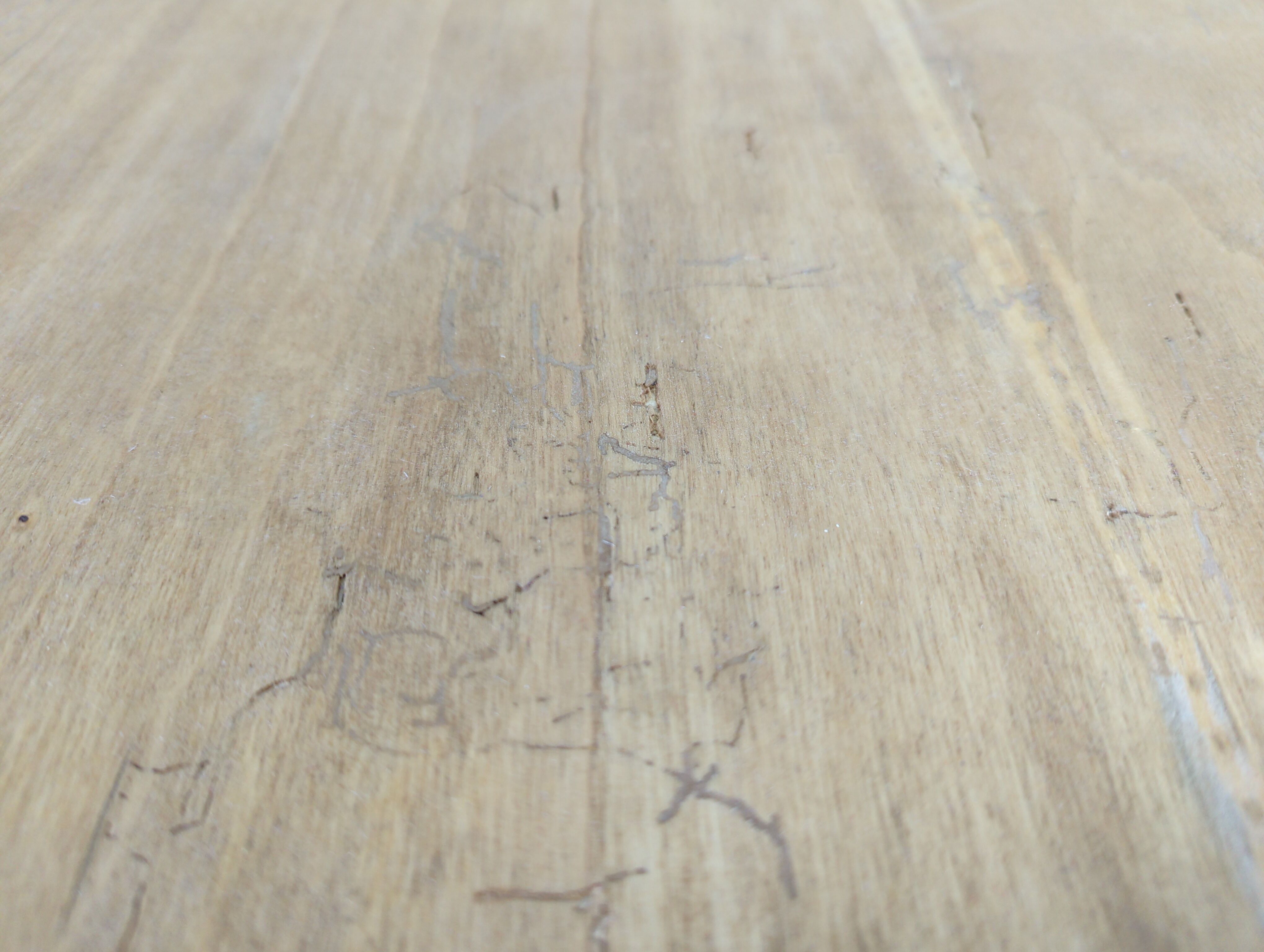 Vintage bistro table rectangular compass feet
