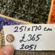 Distressed vintage turkish patchwork rug 251x170 cm wool large