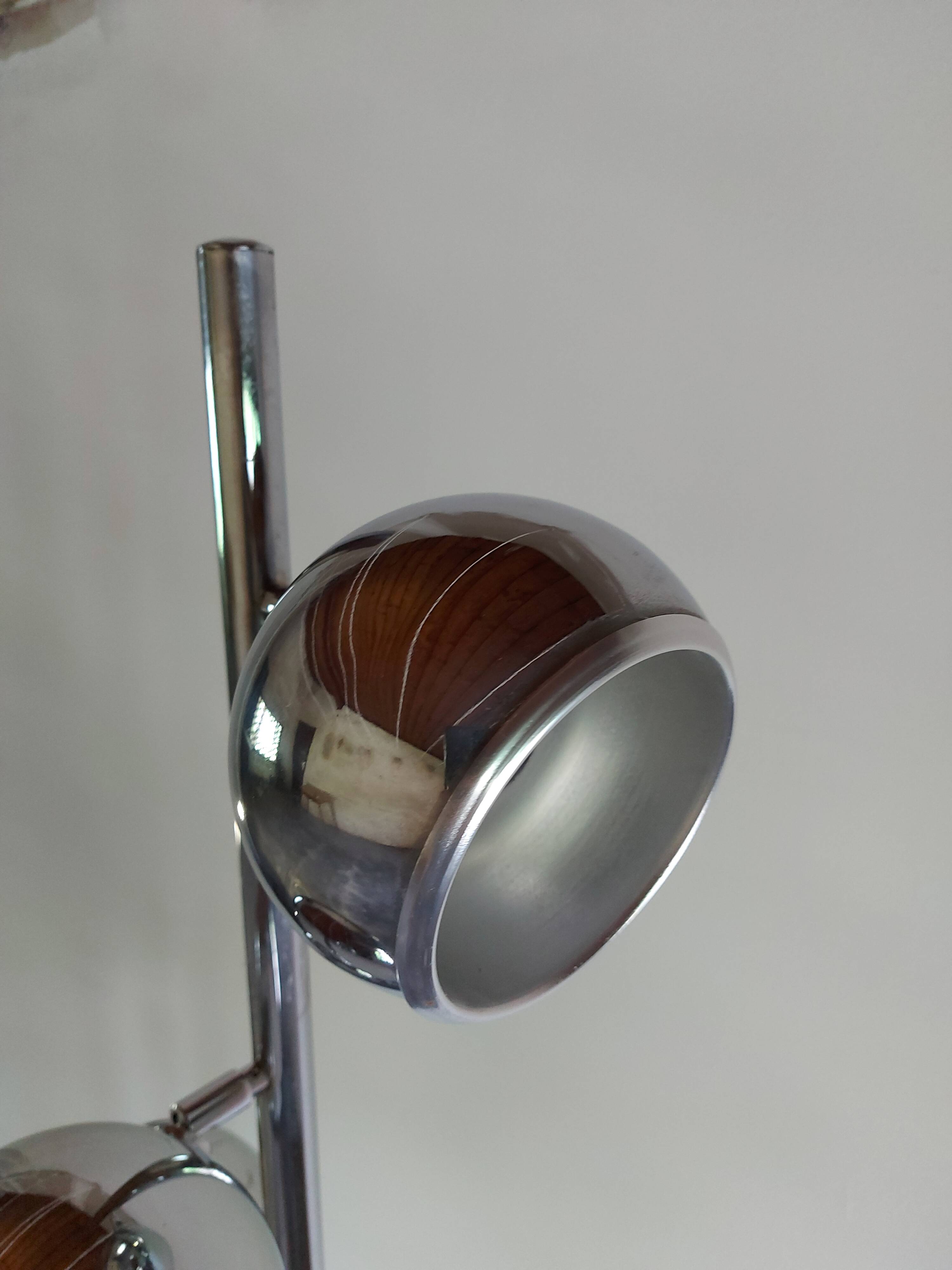 Lampadaire spot eyeball années 1960