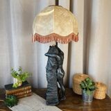 Lamp "woman" signed MJ Bourron
