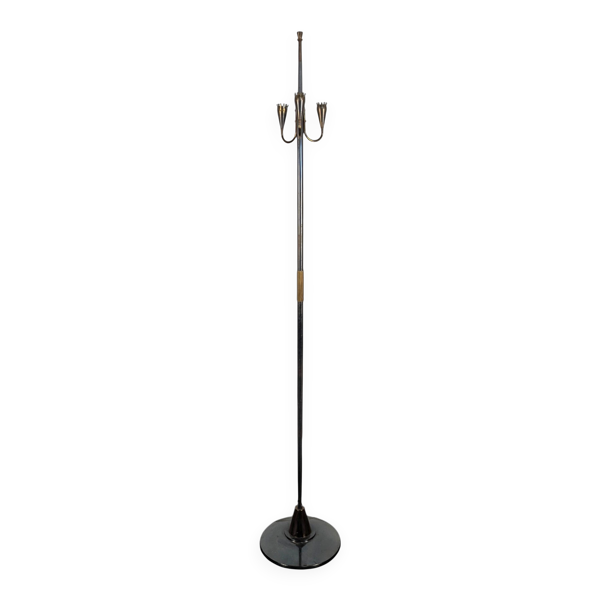 Lampadaire Maison Arlus 1960 Métal et Laiton — Beyit
