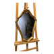 Wooden mirror painted gold